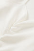 Beige Ruched Sweetheart Neckline Rib Knit Sweater
